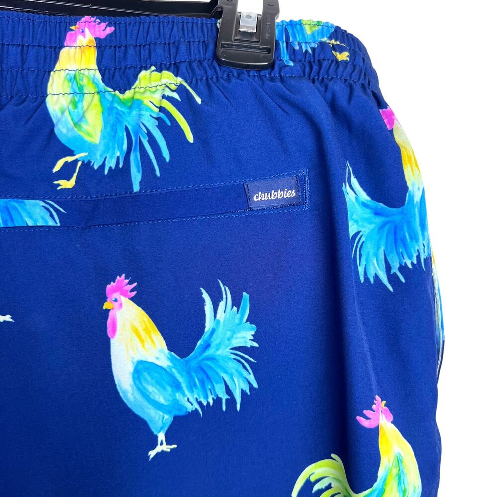 Chubbies The Fowl Plays Mens Classic Swim Trunks 5.5" Inseam in Navy Blue XXL - Picture 4 of 9